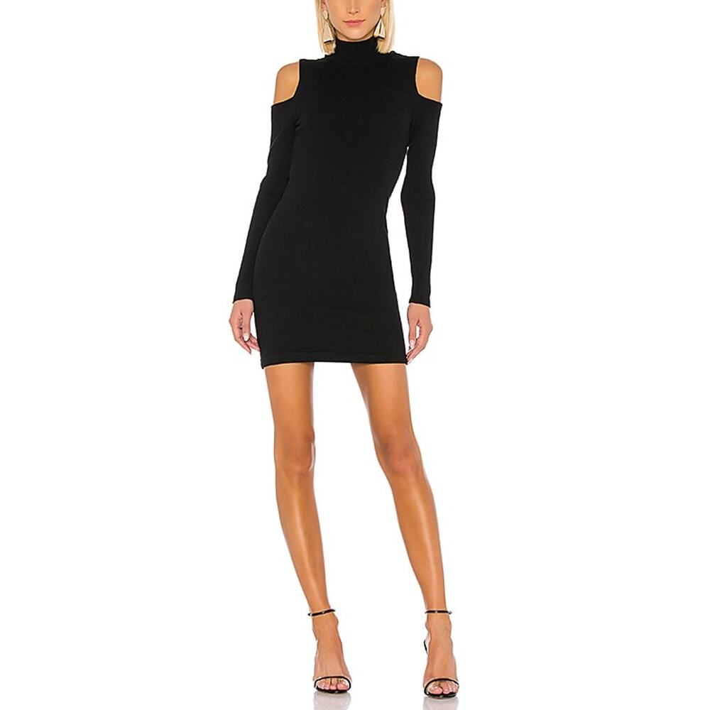 Camila Coelho Chic Black Taylor Sweater Dress Size M